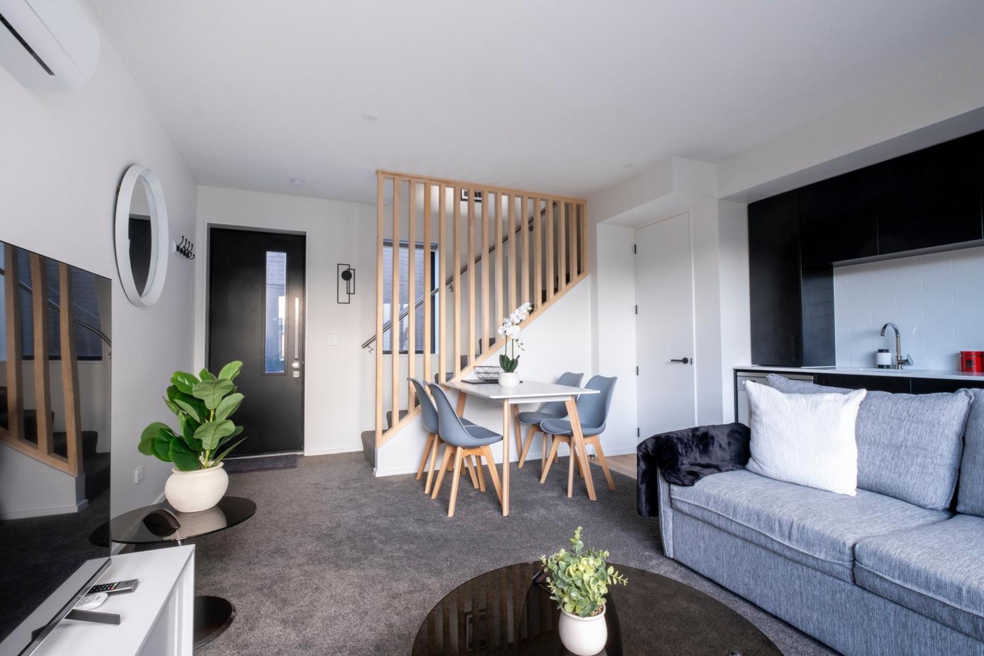 Luxury 2 Bed Townhome In Cbd Christchurch Exteriör bild
